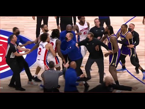 [BREAKING NEWS] LeBron James attacks Stewart in game Lakers vs Piston