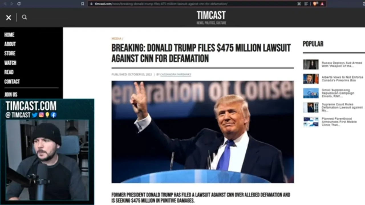 Trump SUES CNN For $475M For Defamation, CNN Ratings Have Collapsed And Trump Is Twisting The Knife