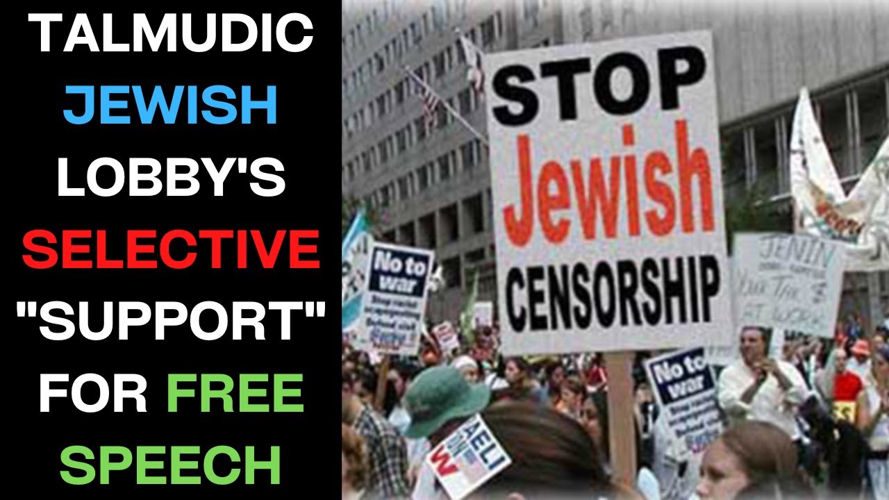 Talmudic Jewish Lobby Only Invokes Free Speech When They Agree With The Speech