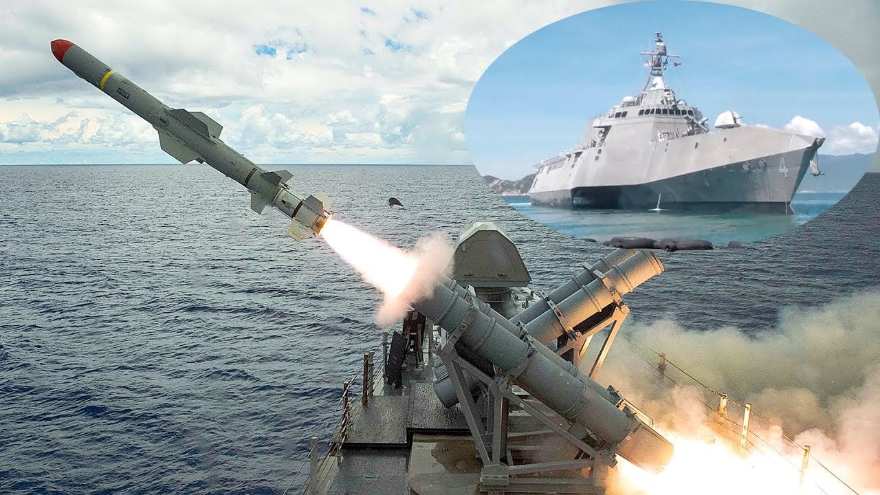 US Navy Ship Test Fires Harpoon Missile Near Guam Amid Threats From North Korea