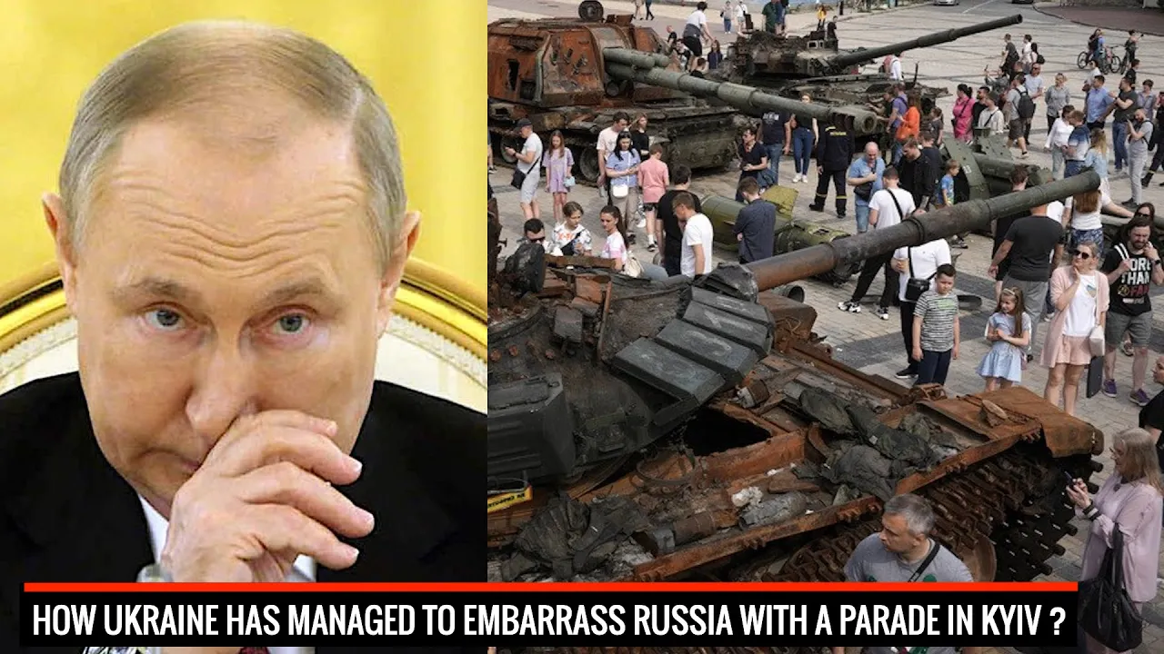 #Ukraine showcases Russian destroyed  hardware in #Kyiv !