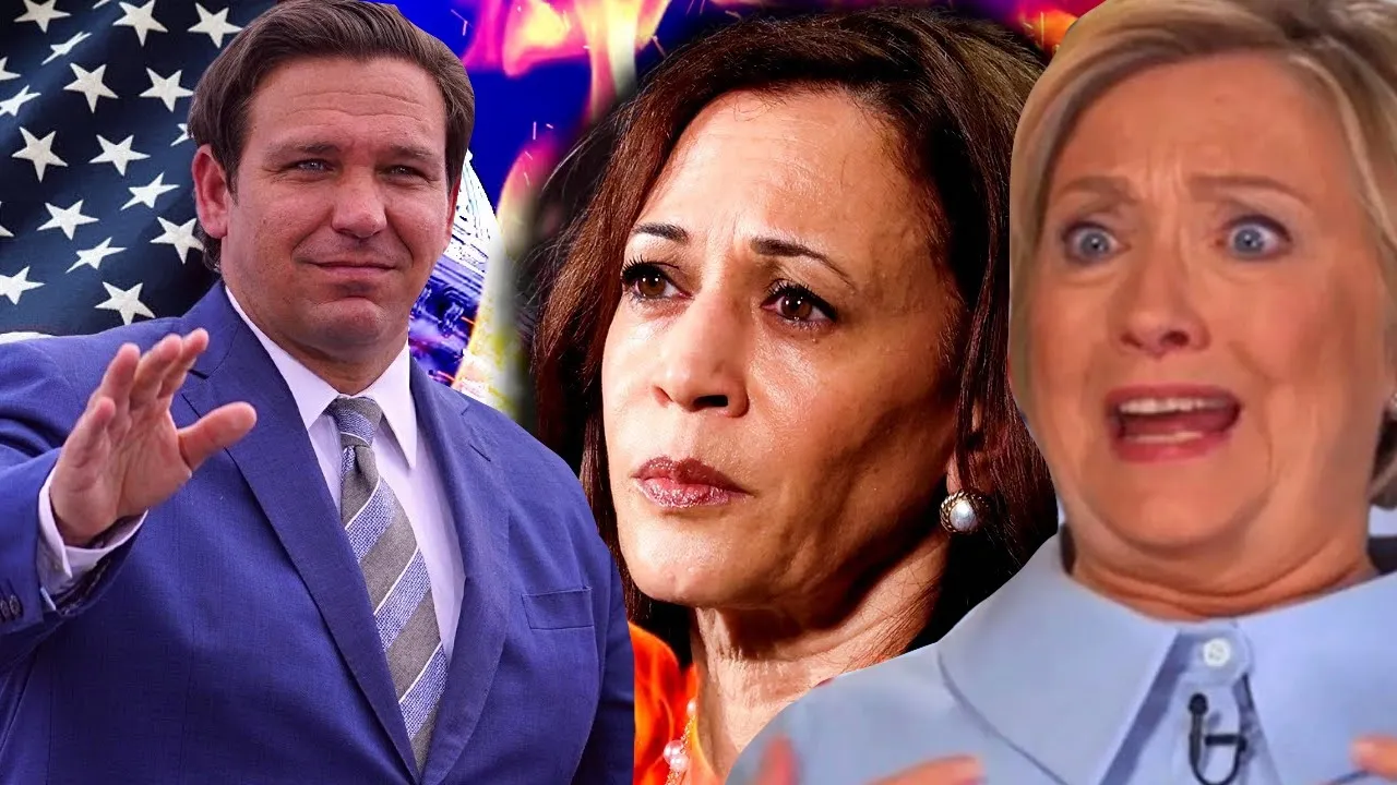 RON DESANTIS POSITIONS HIMSELF FOR WH RUN AS KAMALA ENTERS "DANGER ZONE". HILLARY WANTS US JAILED!