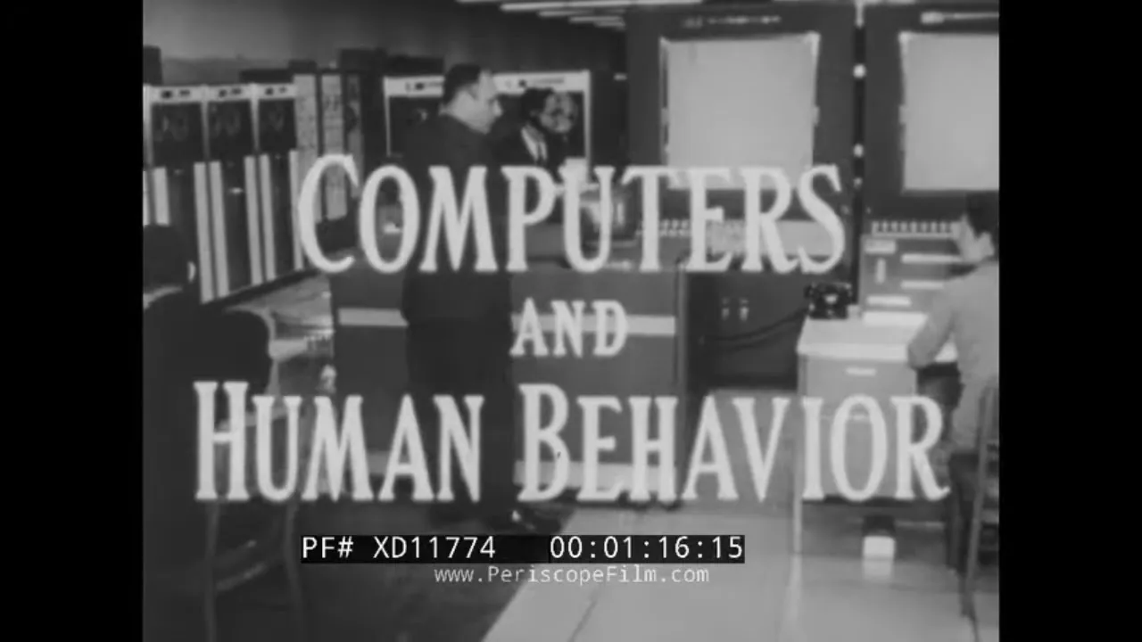 “COMPUTERS AND HUMAN BEHAVIOR”  1962 PSYCHOLOGICAL RESEARCH EXPERIMENTS W/ DIGITAL COMPUTERS XD11774