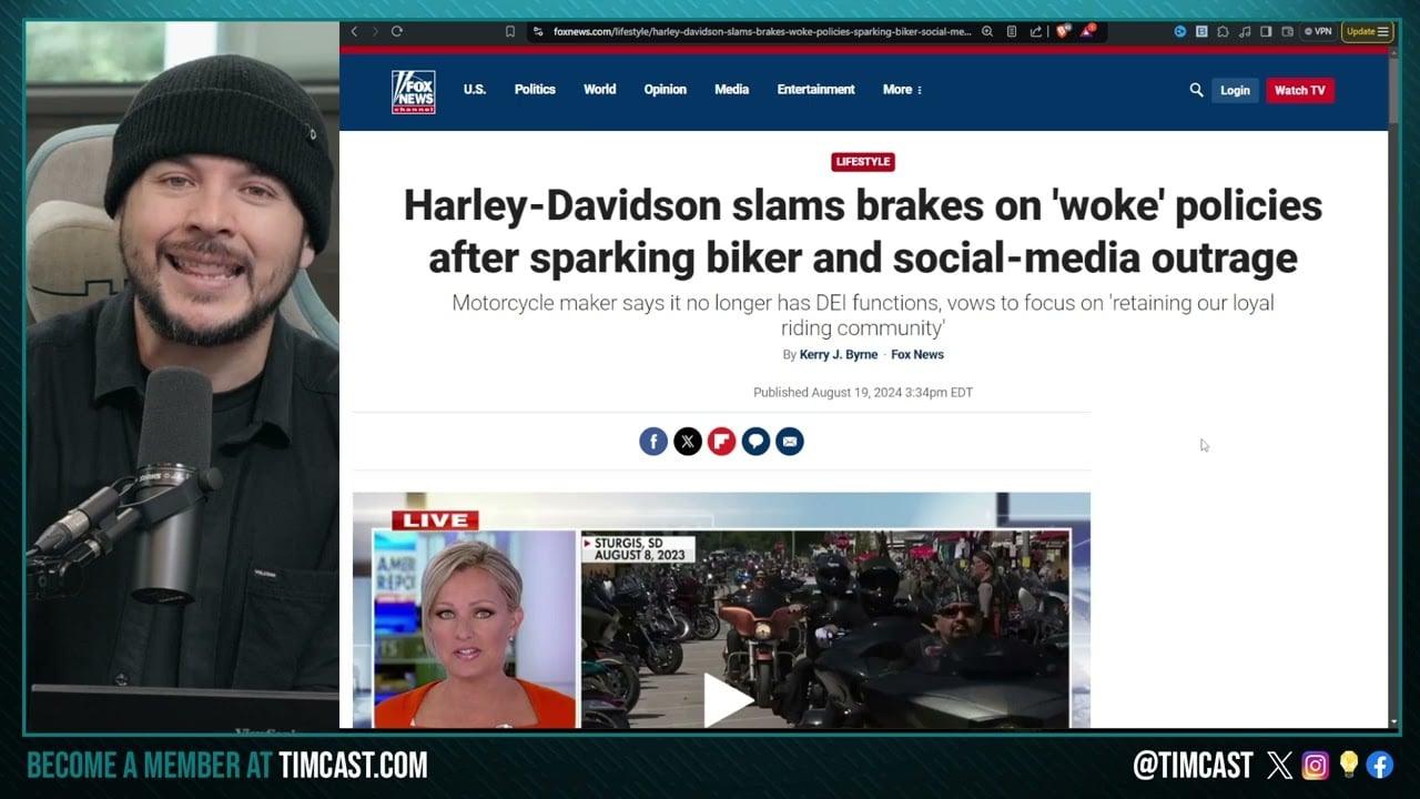 Harley Davidson ABANDONS Woke DEI Policy After Boycott Threat, DROPS DEI And Other Woke Plans