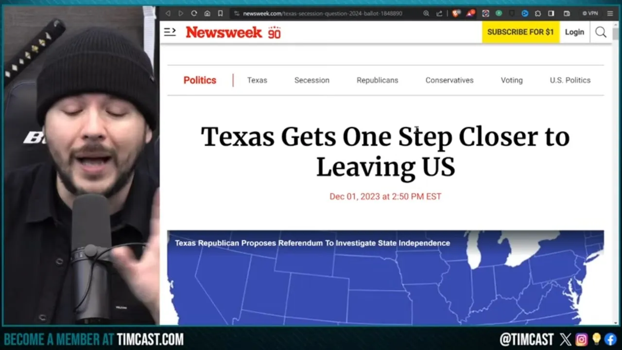 Texas Preps Vote On SECESSION, 2024 Could Bring CIVIL WAR As MORE People Call For National Divorce