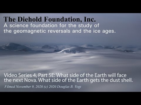 Series 4, Part 5E, Which side of the Earth will face the sun when it novas & the dust shell.