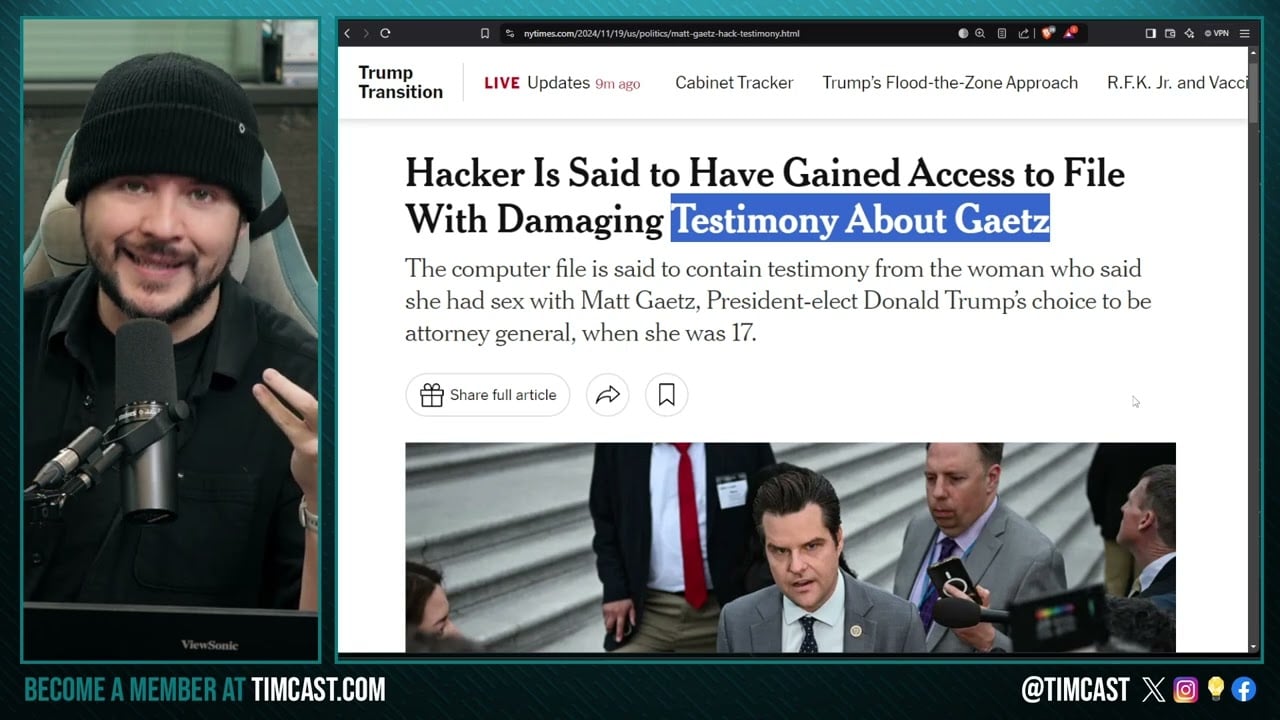 Media Claims HACKER Stole Compromising Info On Matt Gaetz, DEEP STATE IS TERRIFIED Of AG Matt Gaetz