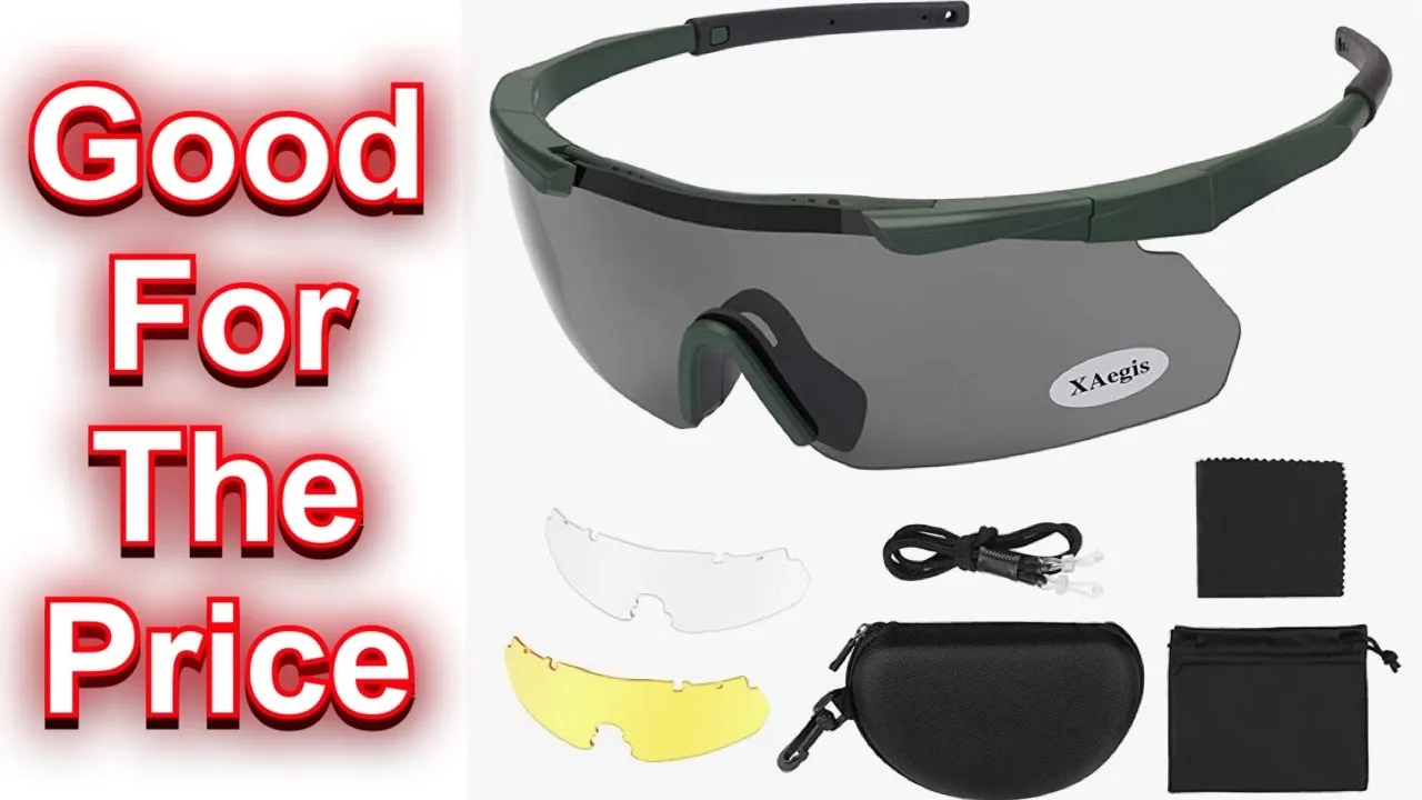 Xaegistac Tactical Eyewear 3 Interchangeable Lenses Outdoor Shooting Glasses Review
