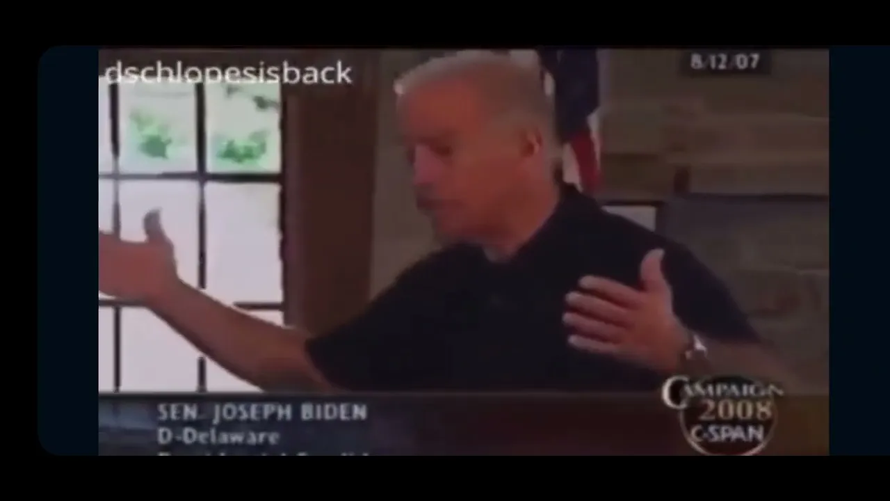 Joe Biden 2007. predictive programming?