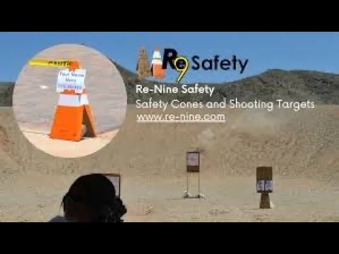 Re-Nine Safety Metal 1x2 Target Stand and Cardboard Targets