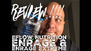 Eflow Nutrition Enrage and Enrage Xtreme pre workout review