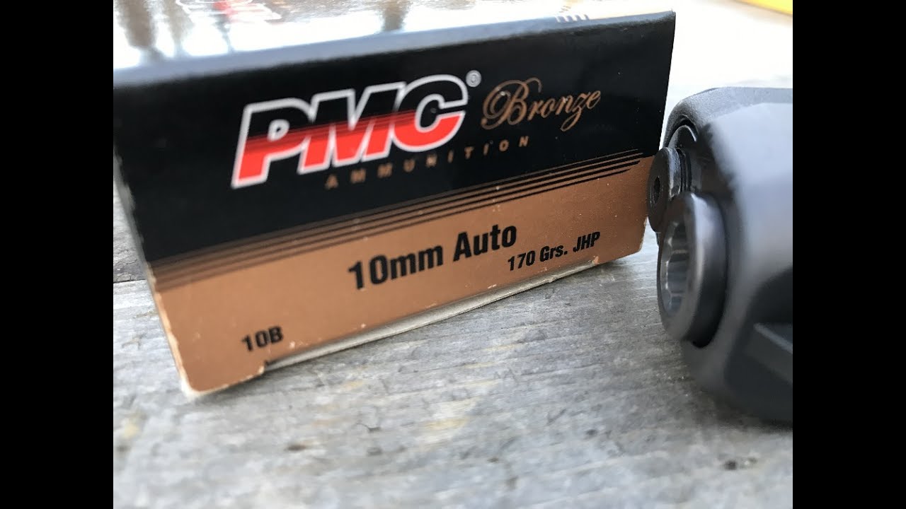 10mm Auto (10x25mm), 170gr JHP, (#10B) PMC Bronze, Velocity Test