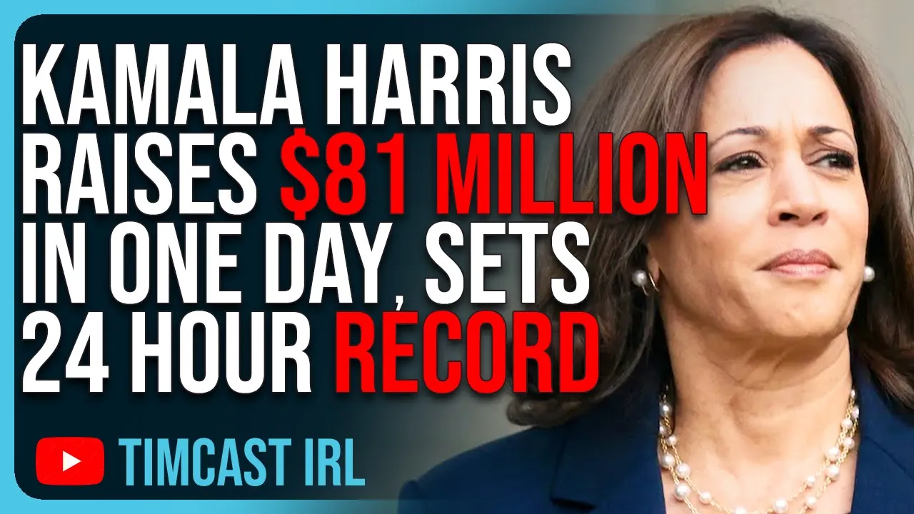 Kamala Harris Raises $81 Million In ONE DAY, Sets 24 Hour RECORD