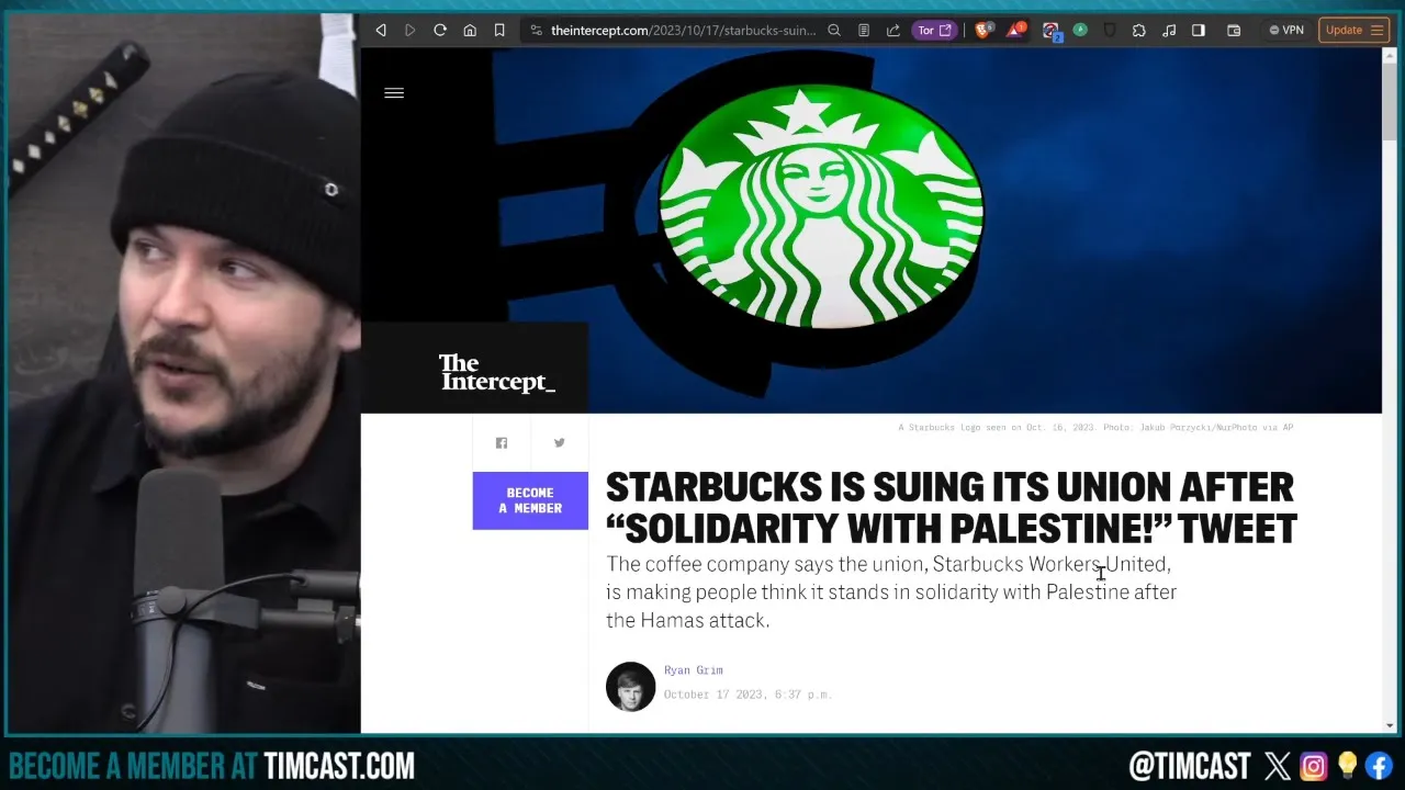 Starbucks SUING ITS OWN UNION After Woke Employees SUPPORT HAMAS, GET WOKE GO BROKE