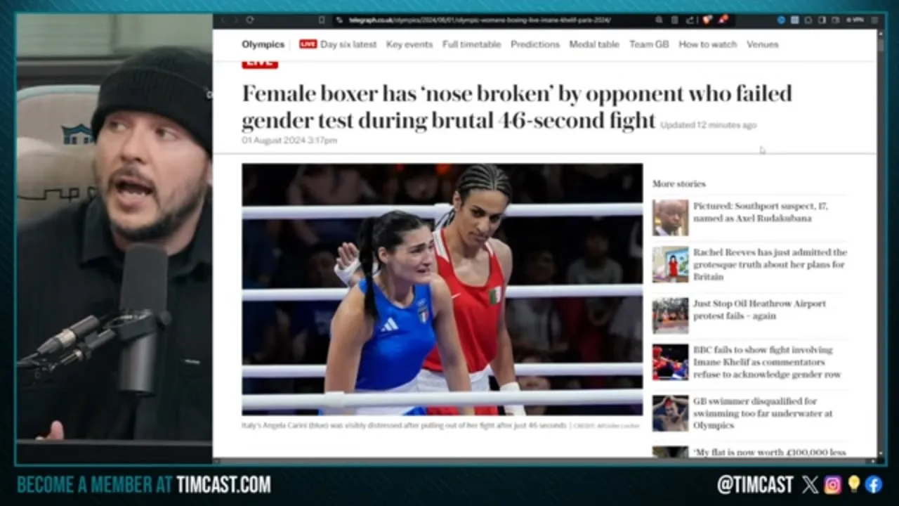 Male Boxer ROCKS Female Ending Olympic Fight In 46 Seconds, Woman CRIES After Man BEAT HER