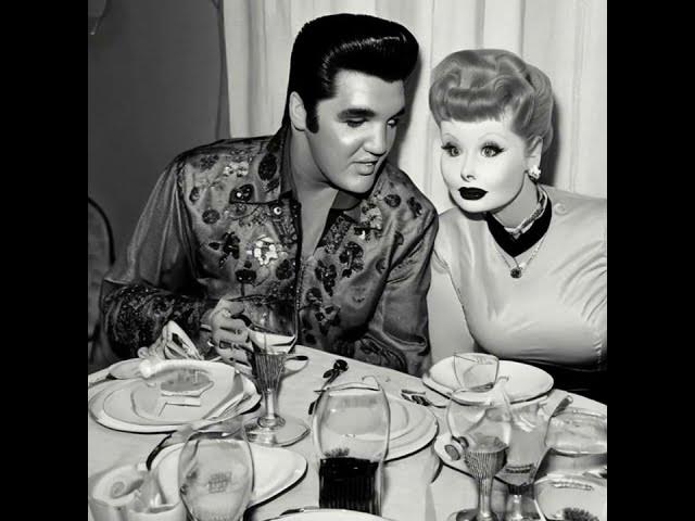 elvis presley and lucille ball on a date 1964
