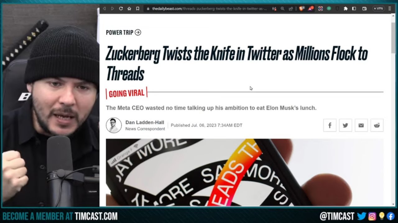 Zuckerberg Launches TWITTER KILLER Threads And INSTANTLY Begins Censoring Conservatives, 23M Sign Up