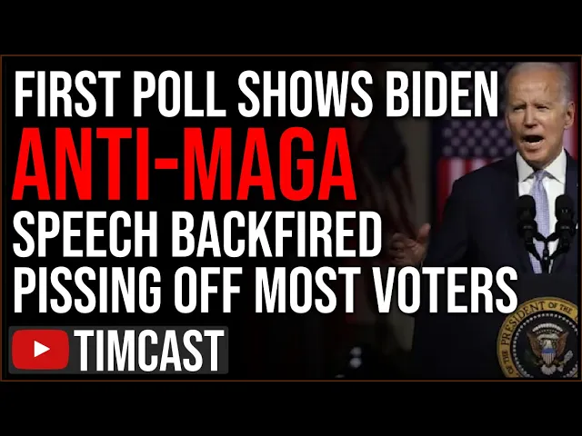 First Poll Shows Biden ANTI-MAGA Speech BACKFIRED Pissing Off Most Voters, Say its DANGEROUS