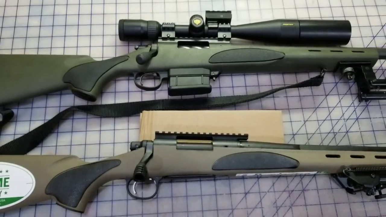 Look at a Remington 700 VTR 308 and 223