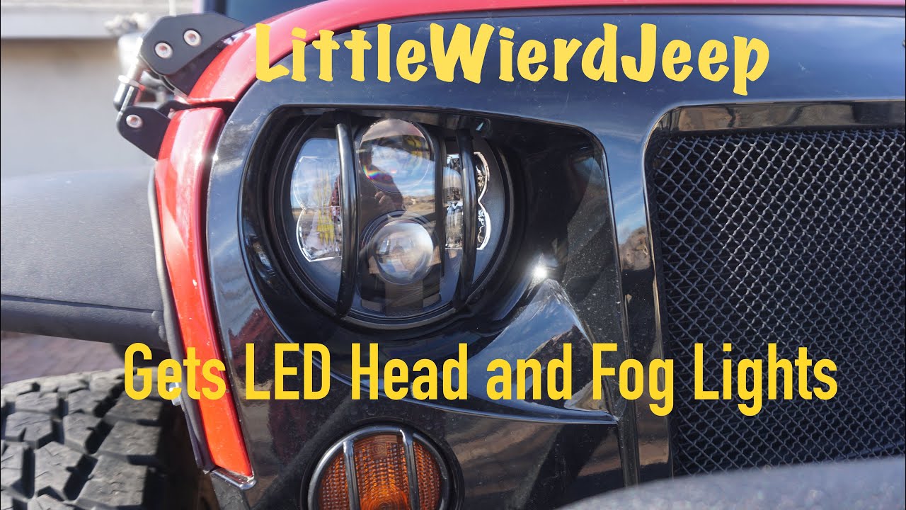 LittleWierdJeep gets LED headlights & fogs‼️