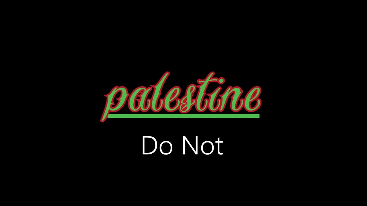 Palestine ¦ Do Not (official audio)