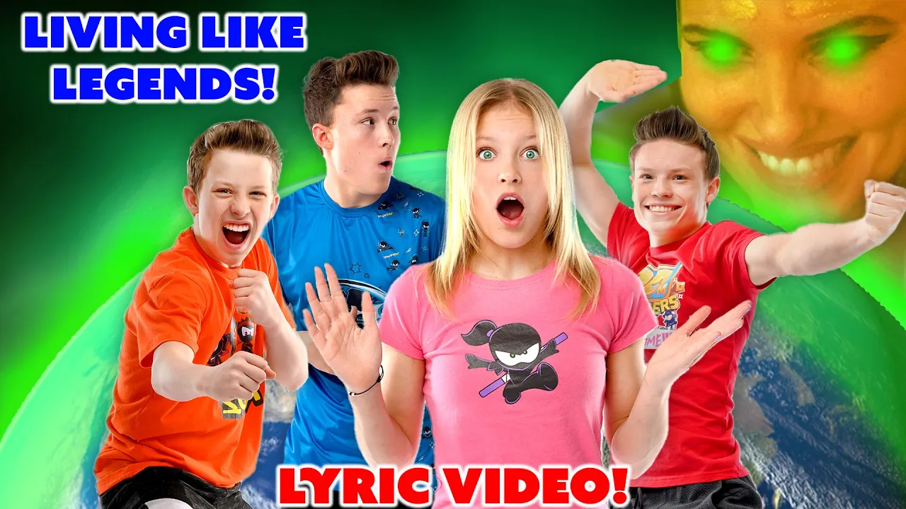 Living Like Legends! Ninja Kidz Music Video (LYRICS)