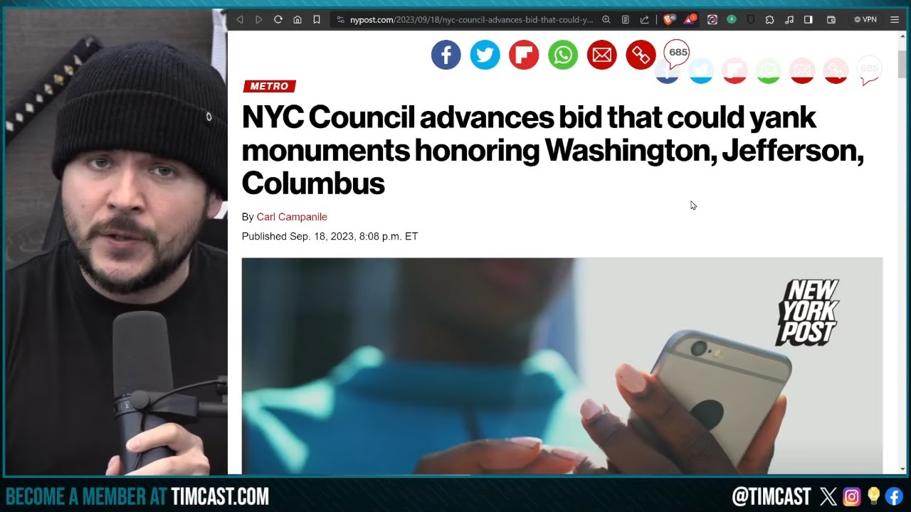 NYC Prepares To TEAR DOWN Statues Of Washington And Jefferson As Communists DESTROY American History