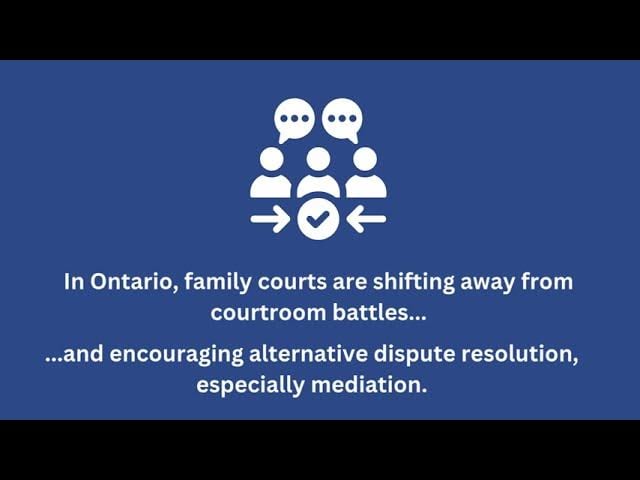 How Ontario Family Courts Support Mediation Over Litigation