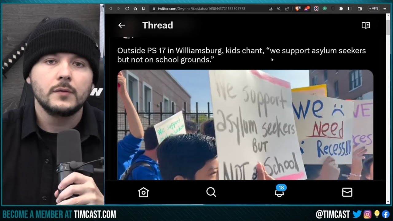 Liberals FURIOUS That Illegal Immigrants Housed In Their Schools, Protest In HILARIOUS Self Own