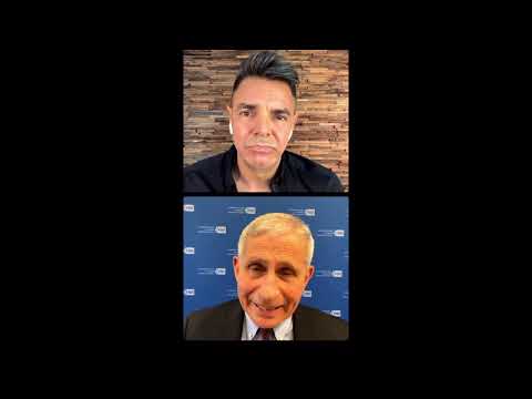 Eugenio Derbez interviews Dr Fauci about the covid vaccine and ICE using information for deportation