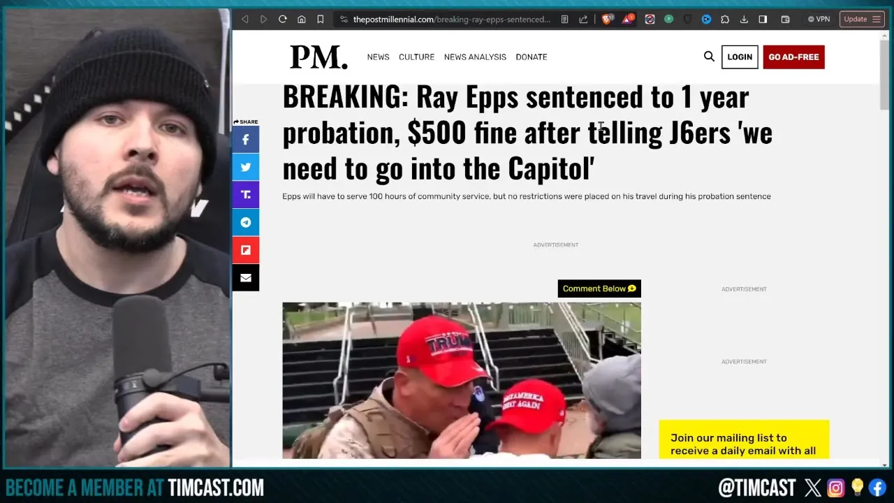 RAY EPPS WINS, Judge Says NO JAIL TIME With INSANE Ruling, CNN LIES About J6, IT WAS An Inside Job