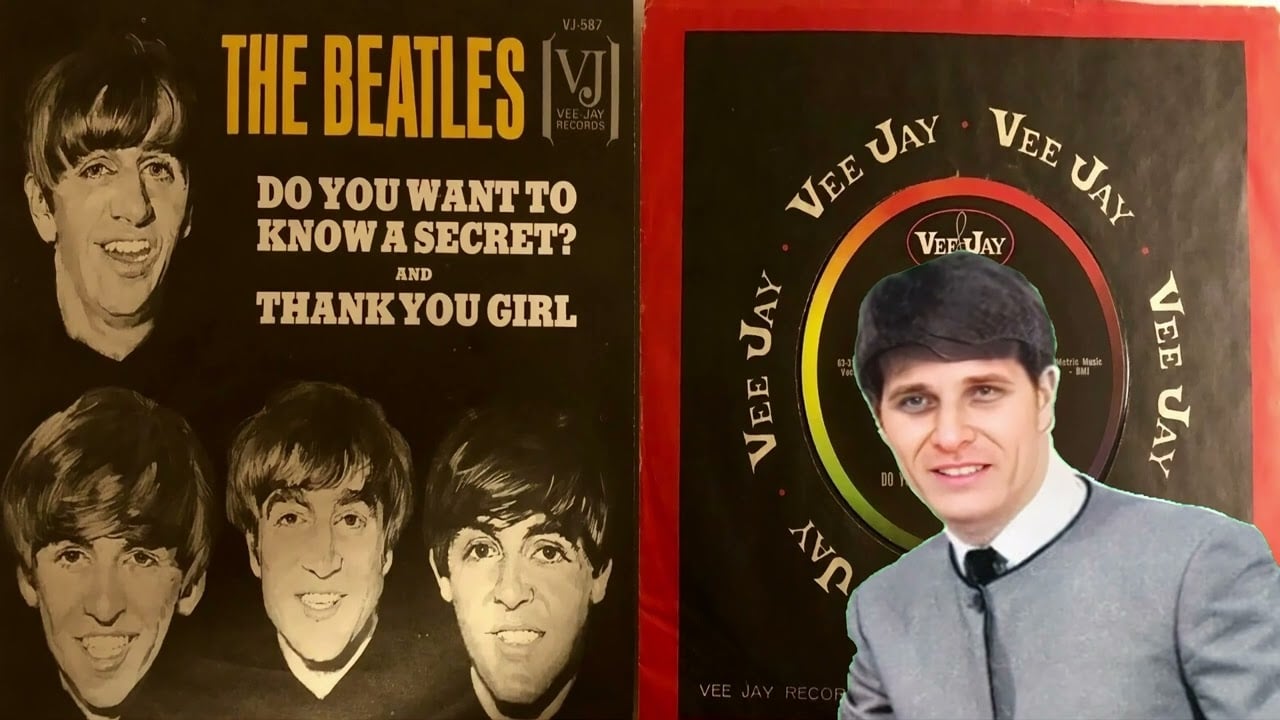 THE BEATLES VJAY 45 SINGLE DO YOU WANT TO KNOW A SECRET  THANK YOU GIRL