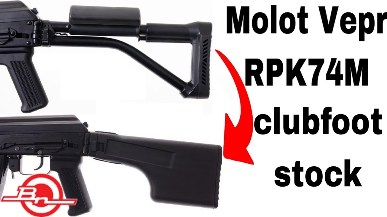 Molot Vepr tubular stock and RPK74M clubfoot folding stock discussion