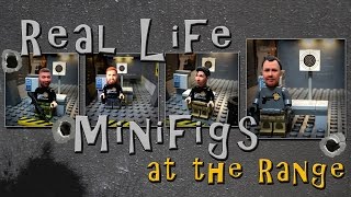 2016 Real Life Minifigs at the Gun Range Stop Motion 3D Printed Heads
