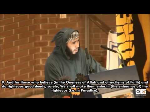 Touching Recitation! Ankebut Belgium Ex-Prisonnir of guantanamo Musa Zamuri.