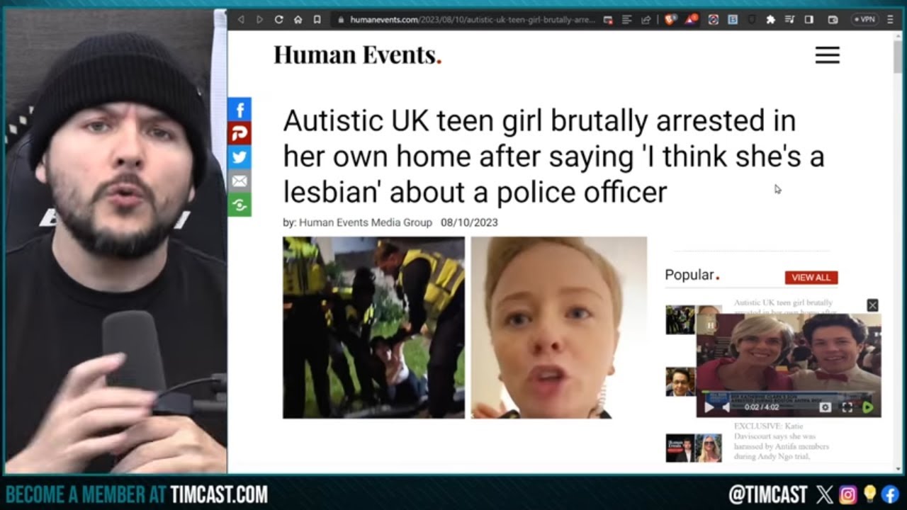 UK Cops ARREST Teen Girl For Calling Cop Lesbian, Cop CALLS FOR BACKUP IN PANIC Over Homophobia