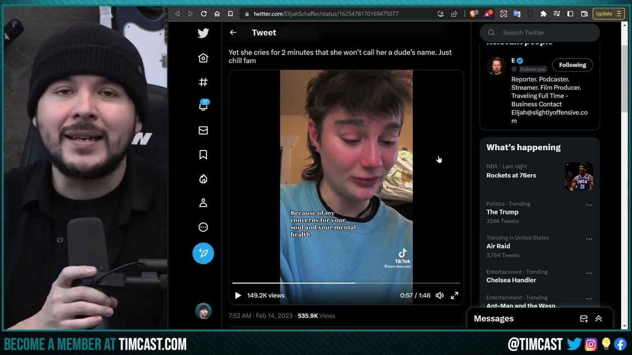 TikTok Girl CRIES Because Nana REFUSES To Call her MIKE, Humans Are Being Domesticated