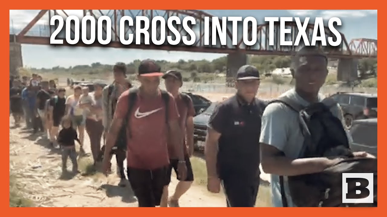 EXCLUSIVE: 2,000 Migrants Cross into Texas Border by Early Afternoon, At Least 1,500 More Expected