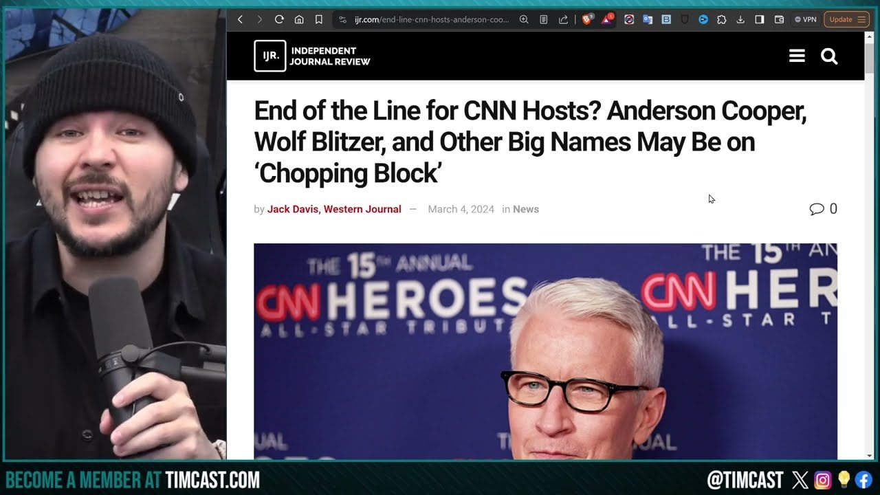 CNN To FIRE ITS TOP HOSTS, Anderson Cooper, Tapper, Blitzer MAY BE FIRED, CNN IS DONE