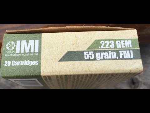 .223 Remington, 55gr FMJ, IMI, Velocity Test (White/Tan Box)