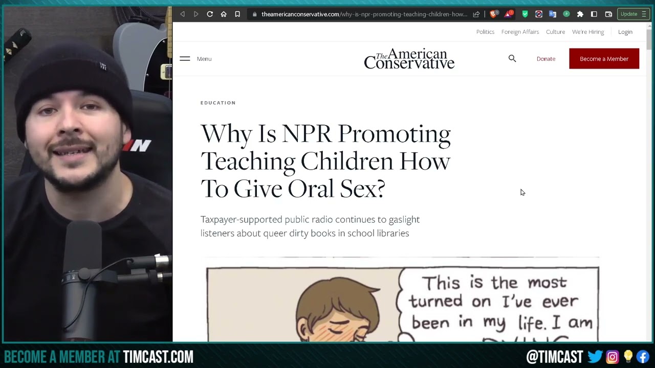 NPR Sparks OUTRAGE For Promoting Adults Acts TO CHILDREN, Gender Queer Book is Child Abuse HORROR