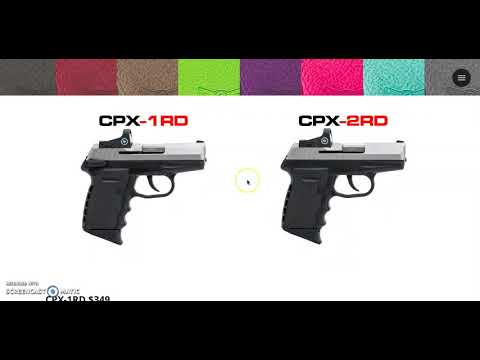 All NEW SCCY CPX1RD, CPX2RD Crimson Trace Equipped Pistols!