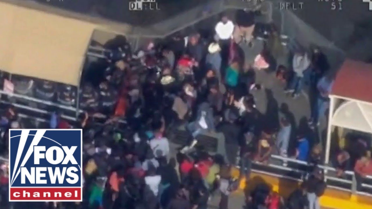 CAUGHT ON CAMERA: More than 1,000 migrants rush El Paso entry point