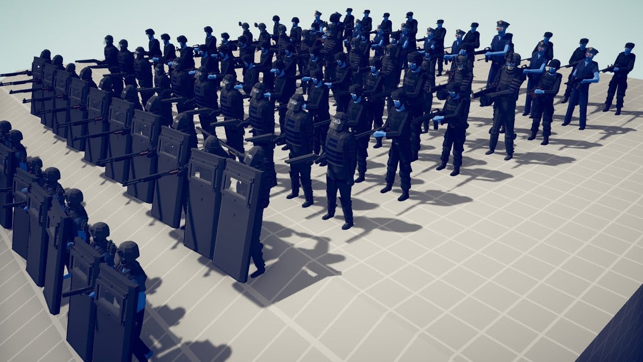 US POLICE vs GANGSTER | Totally Accurate Battle Simulator - TABS