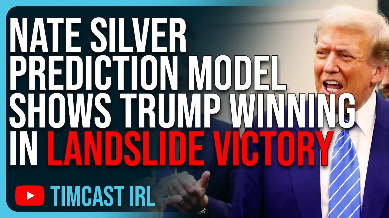 Nate Silver Prediction Model Shows Trump WINNING In LANDSLIDE VICTORY In 2024