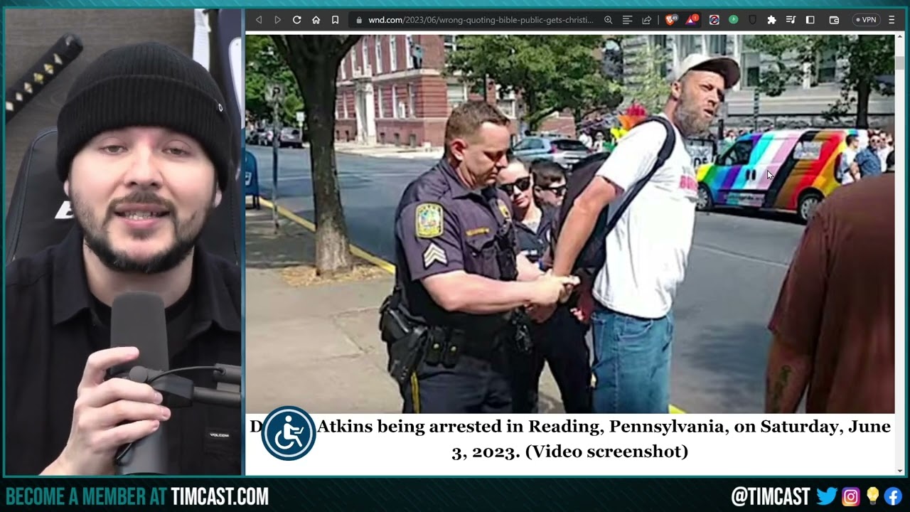 Preacher ARRESTED For Protesting Pride Rally In SHOCKING Video