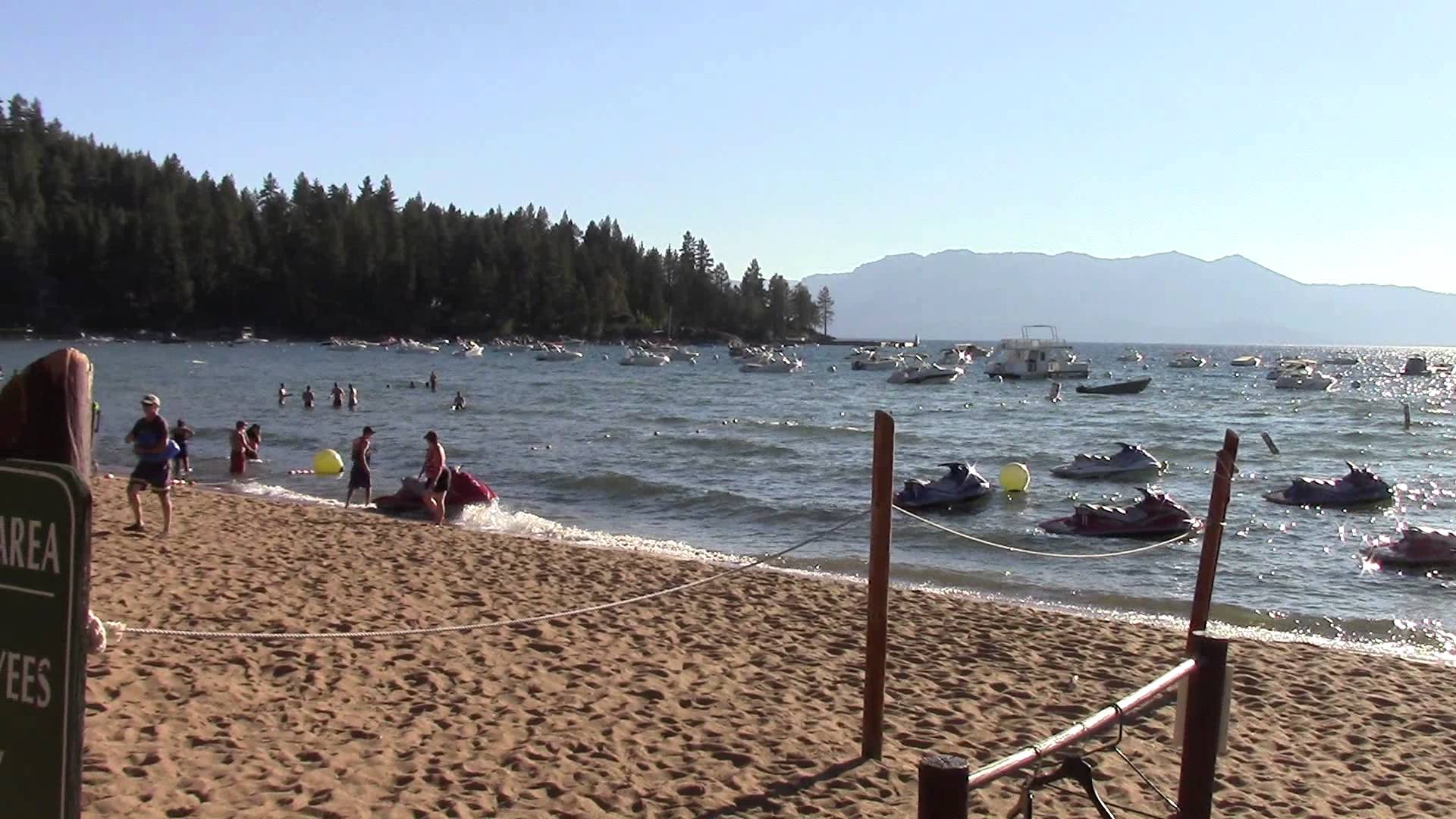 Lake Tahoe Beach Boats Babes and Jet Skis