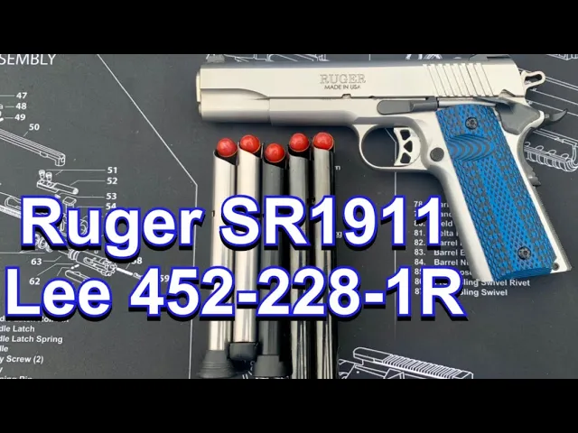 Ruger Sr1911 Shooting Lee 452-228-1R Bullets