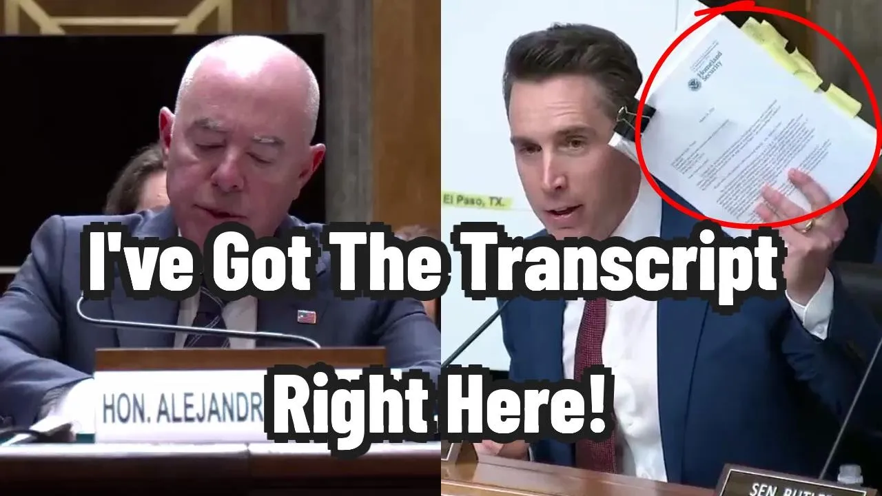Oops!! Mayorkas CAUGHT LYING Under Oath!! Josh Hawley Brings The Receipts To Expose Him At Hearing!
