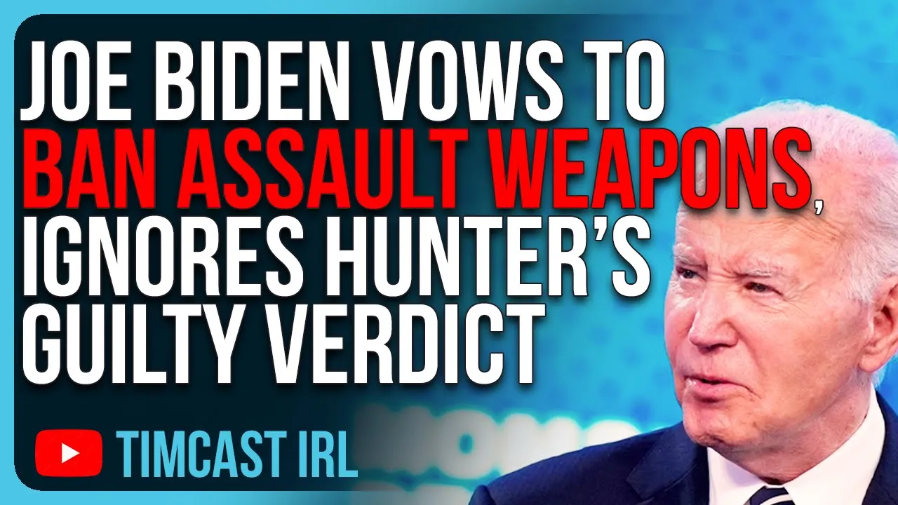 Joe Biden VOWS To BAN ASSAULT WEAPONS, Ignores His Own Son Hunter’s Guilty Verdict